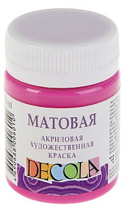 акрил матовый фуксия 50мл 14328618 /decola