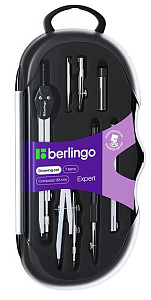 готовальня 7предм. expert циркуль 135мм, кронциркуль, рейсфедер ds_00707 /berl