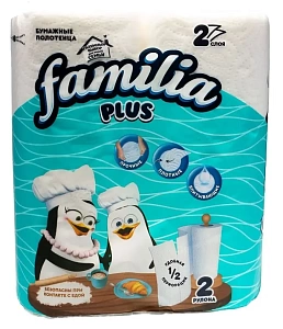 полотенца бум. 2-сл, белые (2*12м), 22,7*12см, 5083815 /familia изображение полотенца бум. 2-сл, белые (2*12м), 22,7*12см, 5083815 /familia