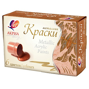 акрил 6цв.15мл металлик 22с1413-08 /луч