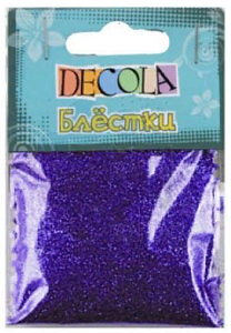 блестки декоративные 0.3мм 20гр ультрамарин w041-216-0.3 /decola