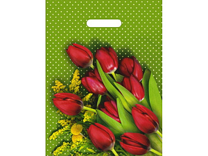 пакет 38*47 комплимент (тюльпаны), прорубной, 60мкм изображение пакет 38*47 комплимент (тюльпаны), прорубной, 60мкм фото