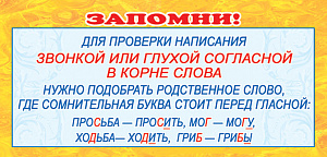 карточка-шпаргалка запомни! для проверки написания... 61*131 шм-3591 /сфера