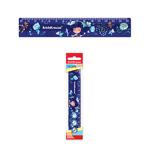 линейка 15см пластик bluecurl 55476 /ek