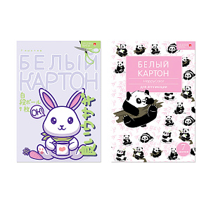 картон  белый немелованный  а4, 7л, 190г/м2, в папке, ассорти, 11-407-114 /альт