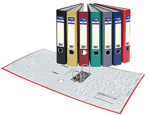 орднер  50мм   р  двухстороннее pvc, метал.окантовка, торцкарман, синий, 059011002 /workmate