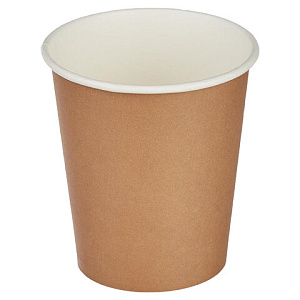 стаканы одноразовые 50шт 200мл бумажные 1-сл. крафт, для хол./гор. -2201 998183 /скандипакк