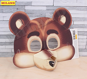 маска медведь картон крк-9288 /miland