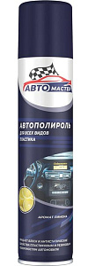полироль автомобильный для всех видов пластика 180 мл, автомастер "лимон", сибиар, 5-07.05.01