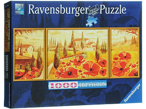 пазлы 1000 цветы мака в тоскане 199945 /ravensburger