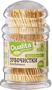 зубочистки 200шт бамбук /qualita