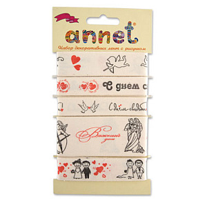 набор декоративных лент с днем свадьбы! (5 лент) rgs004 /annet