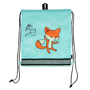 мешок для обуви 40*47см 1отд, водоотталк.ткань, вставка из сетки foxy 7040281 /devente