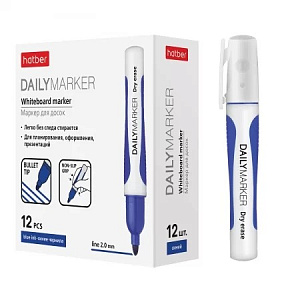 маркер для доски daily 2мм синий 060887 /hatber изображение маркер для доски daily 2мм синий 060887 /hatber