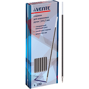 стержень 0,7мм  142мм синий,  евронаконечник, d00329-bl