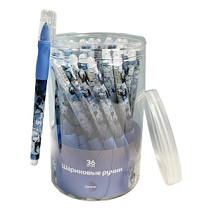 ручка  0.7 аниме. лица прорез.корпус, синяя 70513, 74707, 72552  /centrum